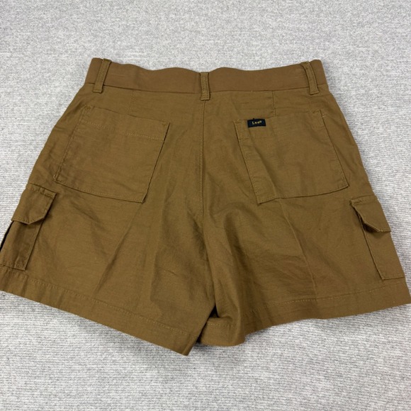 Lee Womens Brown Comfort Waistband Cargo Shorts Size 4 Stretch New - Picture 12 of 15